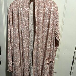 BB Dakota Steve Madden Pink Paisley Duster Sz L